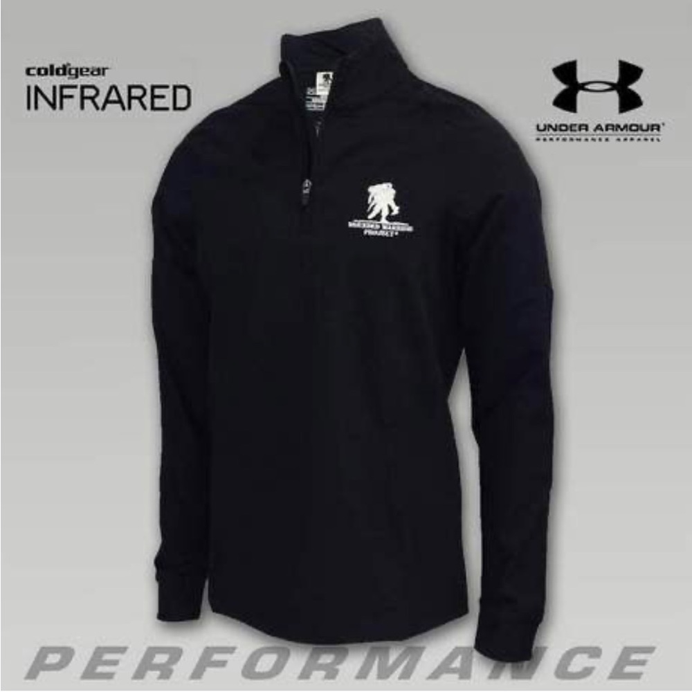 Under Armour Wounded Warrior Project Black Performance 1/4 zip Jacket NEW Men M